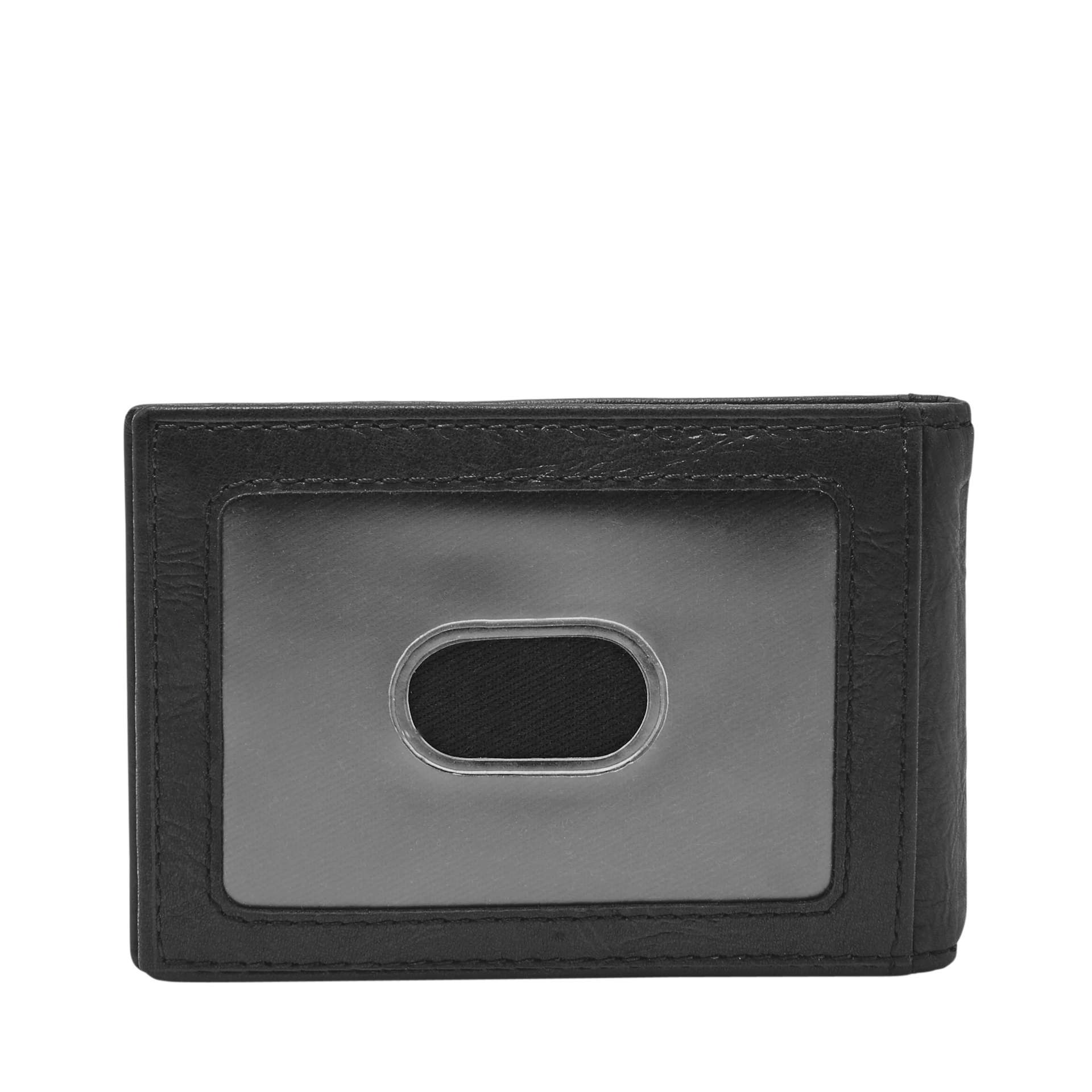 Fossil Estate Bifold Zippered Wallet in Black for Men Fossil Estate Bifold Zippered Wallet in Black for Men
