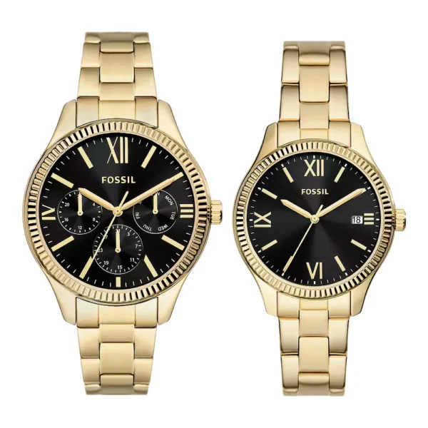 Set Relojes Rye de acero inoxidable para ?l y para ella