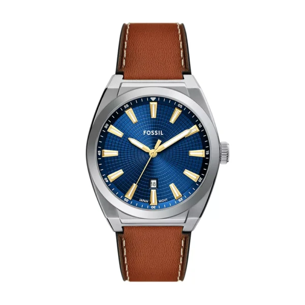 Reloj Everett de cuero