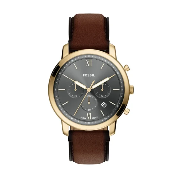 Reloj Fossil Neutra con cron?grafo de cuero